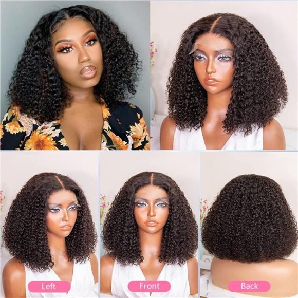 4x4 Lace Front Long BOB Wigs Highlight Bob Wig 4x4 Lace Closure Wig Straight Human Hair  main image 4